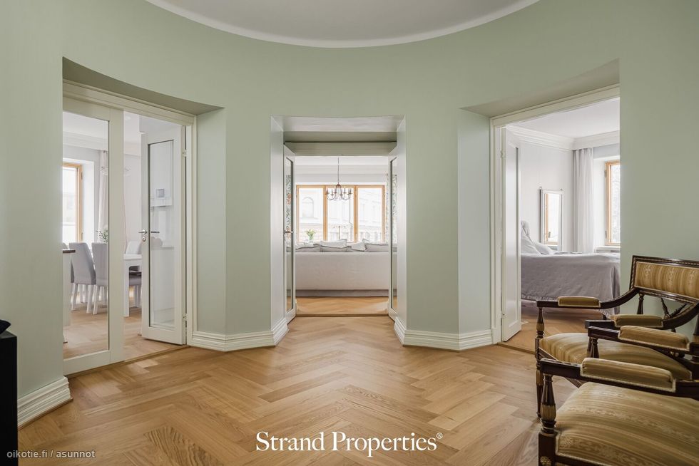 125 neliöinen perheasunto Ullanlinnassa