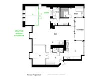 Muutosehdotus lisämakuuhuonelle ja työtilalle. Luonnos, ei lupakuva.