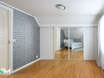 Yläkerran makuuhuoneen säilytystilat