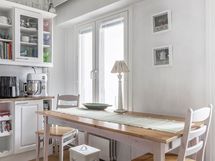 Ruokailutilaan mahtuu ruokailuryhmä