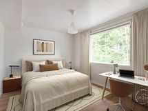 Virtuaalistailattu kuva.