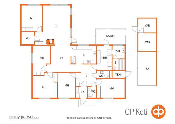 Omakotitalo, 6h,k,rt,khh,s,kph,2xwc,vh, 166/202 m², Vintteri – pohled 2