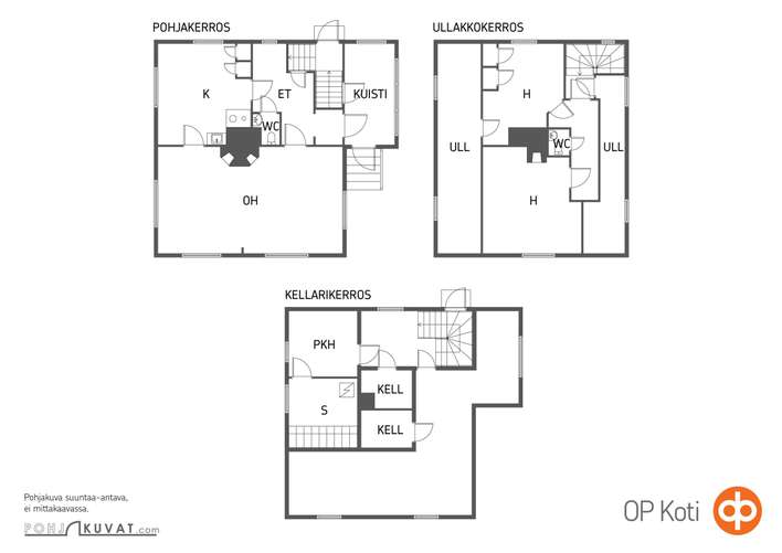 Omakotitalo, 3h+k+kph/s+2erill.wc+var, 90 m², Vähäheikkilä - Widok 2