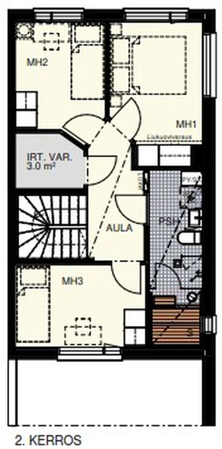 Paritalo, 5h + k + s + var + iso piha, 91 m², Tillinmäki - View 4