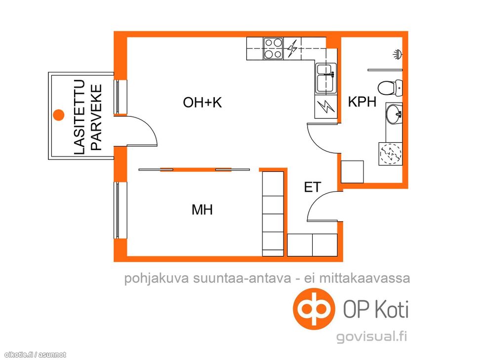 37,5 m² Mallaskatu 3 as, 15140 Lahti Kerrostalo Kaksio myynnissä - Oikotie  17180889