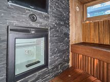 Saunan tv ja jääkaappi