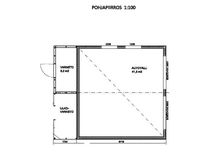 autotallin pohjapiirros