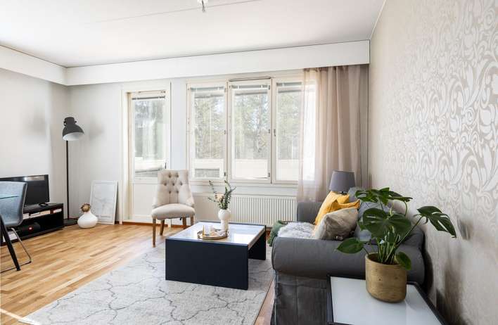 Kerrostalo, 2h+kt+kph+s+lasitettu parveke, 45,5 m², Linnainmaa, Tampere
