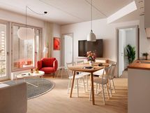Visualisointi Renatan kodista C 47, C 54, C 59 ja C 64, 3h+kt, 57,5 m²