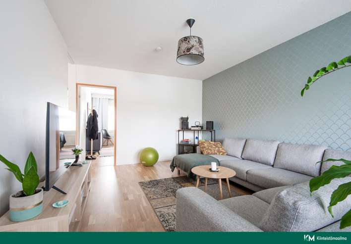 Kerrostalo, 3h, k, kph, lasitettu parveke, 73 m², Keskusta, Raisio