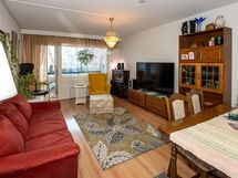 Tilavan olohuoneen ilmettä.