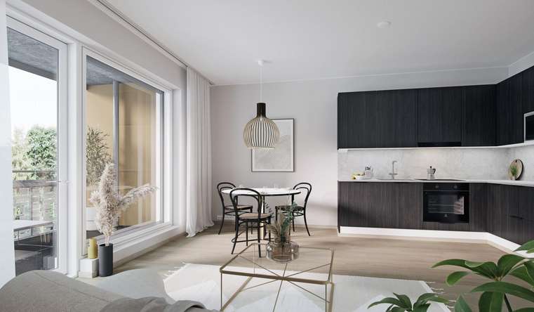 Kerrostalo, 2h, kt, s, las. p, 43,5 m², Tesoma, Tampere