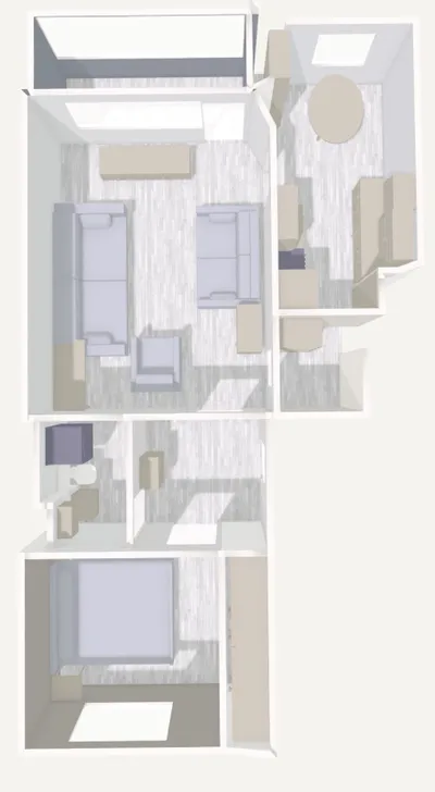 Kerrostalo, 2h + k + kph + vaatehuone + lasitettu parveke, 49 m², Kallio - View 2