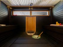 sauna ja lauteilta Saimaa-näkymät