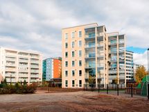 Rakennuksen monikulmaisen muodon ja runsaiden ikkunoiden ansiosta kodeissa nautitaan suuresta luonnonvalon määrästä.