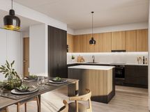 Viitteellinen kuva 89 m2 asunnosta.