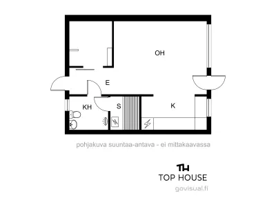 Muu, 1h+k+sauna+vh, 37,5 m², Keskusta - View 2