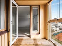 Valokuva asunnosta B 41 - lasitettu parveke.