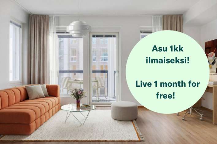 Kerrostalo, 2h+kt+vh+var+p, 48,5 m², Jätkäsaari, Helsinki