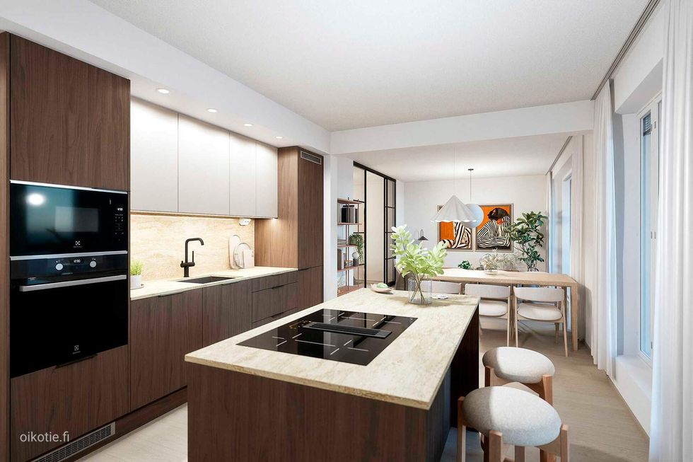 Koti 75,0 m² | 3H+KT+S | Visualisointi