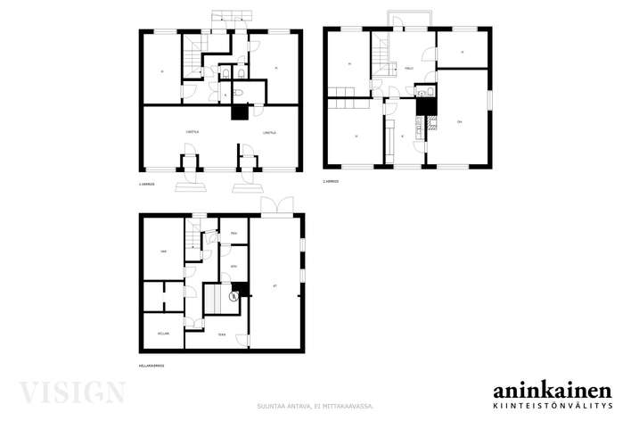 Omakotitalo, 4h+k+aula+wc+parveke+ph+kph/wc+s+2 varastoa+ kylmiö+ tekn.tila/ khh+ autotalli / 2 yksiötä+ liiketila, 110/360 m², Nummi – pohled 2