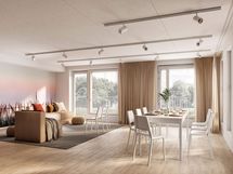 Visualisointikuva Renatan kerhohuoneesta