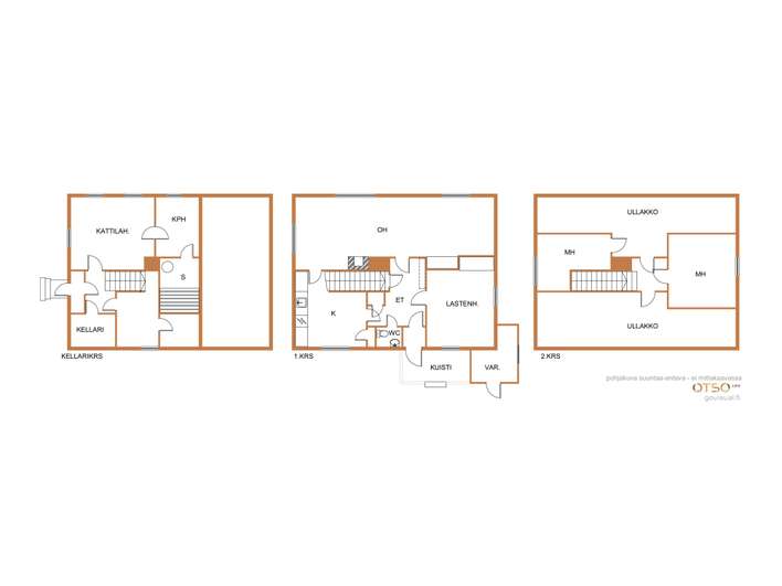 Omakotitalo, 5h,k,ph,s,wc,vh,et,tk, 98/158 m², Kartano - Näkymä 2