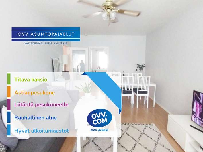 Kerrostalo, 2h + k + vh, 54,5 m², Keskusta, Joensuu