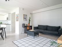 Avara oleskelutila soveltuu mainiosti vaikka illanistujaisten järjestämiseen.