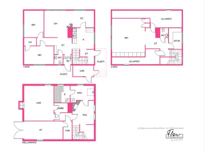 Omakotitalo, 4mh,k,oh, tkh, kph/ s, 2 wc, 125/136 m², Saarijärvi - View 3