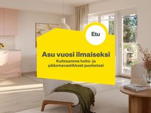 Olohuone A22. Havainnekuva, taiteilijan näkemys.