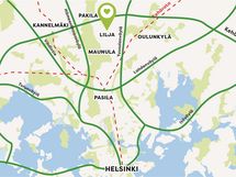 Loistavat kulkuyhteydet, pikaratikan pysäkki aivan vieressä