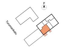 Asunnon D37 sijainti kerroksessa