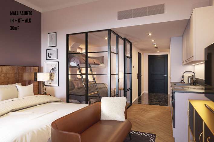 Kerrostalo, 1h+kt+alk, 34 m², Katajanokka