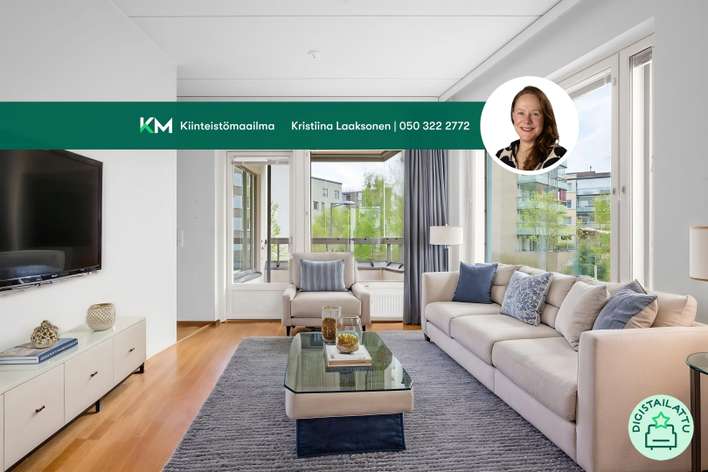 Kerrostalo, 4h, k, kph/s, erill. wc, vh, las. parv., 92 m², Suurpelto, Espoo