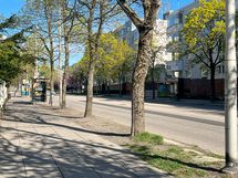 Bussit kulkevat aivan taloyhtiön kupeesta,