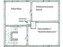 Viitteellinen pohjakuva kellarikerroksesta
