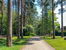 Alueella pääsee helposti kulkemaan kävellen sekä pyörällä.