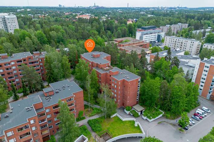 Kerrostalo, 2h+k+kph+lasitettup (YJ: 2 h+k+kh+parv), 59,5 m², Pohjois-Haaga, Helsinki