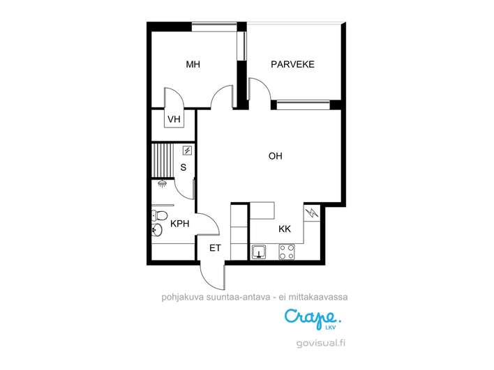 Kerrostalo, 2h+avok+s+lasit p, 49 m², Aurinkolahti - View 2