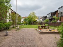 Taloyhtiön sisäpiha.