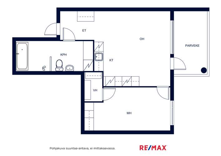 Kerrostalo, 2h+kt, 54 m², Ruohonpää - View 2
