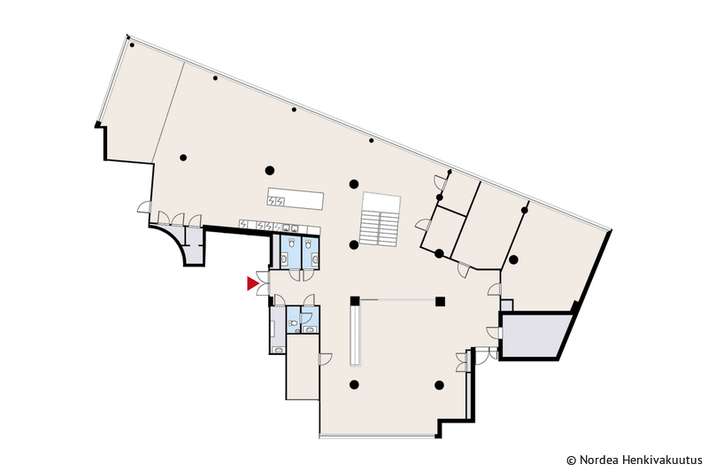 Liiketila, 934 m², Hakaniemi – pohled 4