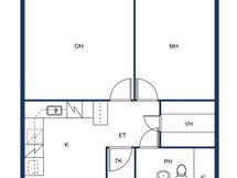 pohjakuva 2h,k (56,5 m2)