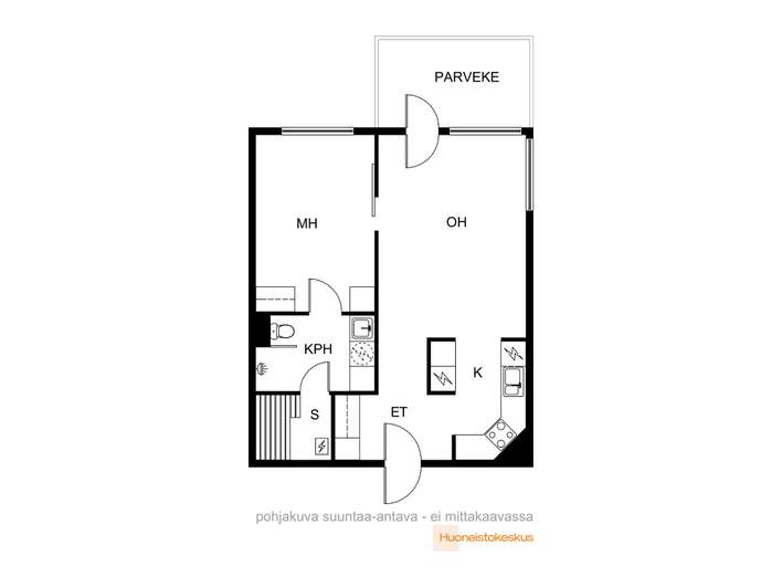 Kerrostalo, 2h+k+s, 50 m², Kuusankoski - View 2