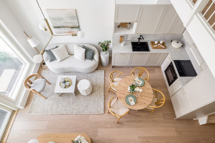 Kerrostalo, 2h, kt, parvi, parveke - Hulppea loft koti!, 59 m², Keskusta - Näkymä 4
