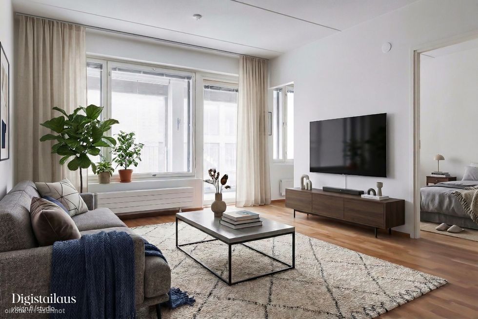 Digistailattu olohuone