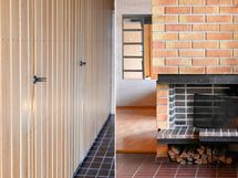 Yksityiskohdat, sauna ovet, takka, 