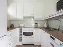 Keittiössä on kiva laittaa ruokaa