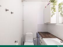 Erillinen wc eteisen yhteydessä